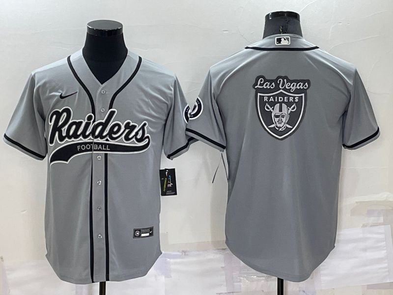 Men Oakland Raiders Blank Grey 2022 Nike Co branded NFL Jersey1->oakland raiders->NFL Jersey